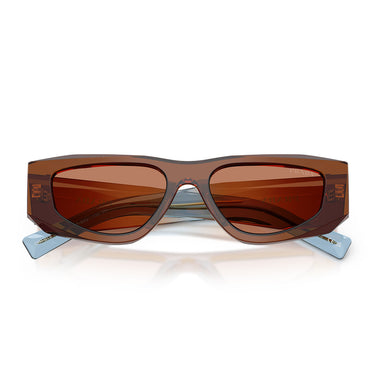 Prada Okulary Przeciwsłoneczne PRB19S 25F90Q Czekoladowy/Brązowy Męskie 4