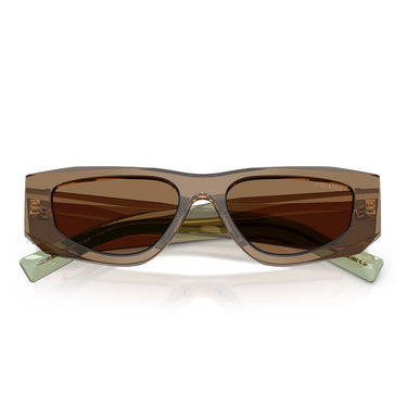 Prada Okulary Przeciwsłoneczne PRB19S 29E90F Terra/Marrone Chiaro Uomo 4
