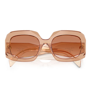 Prada Okulary Przeciwsłoneczne PRB23S 28E50S Czekoladowy Brązowy Gradient Damskie 5