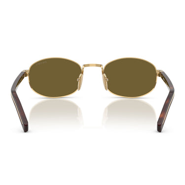 Prada Lunettes de Soleil PRB53S 5AK09Z Or/Marron Femme 3