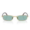 Prada Occhiali da Sole PRB54S 5AK40K Oro Verde Petrolio Unisex 