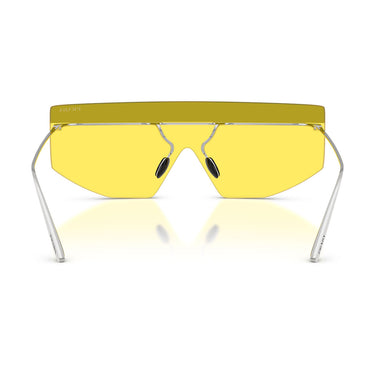 Prada Okulary Przeciwsłoneczne PRB55S 1BC20O Srebrny/Żółty Unisex 4