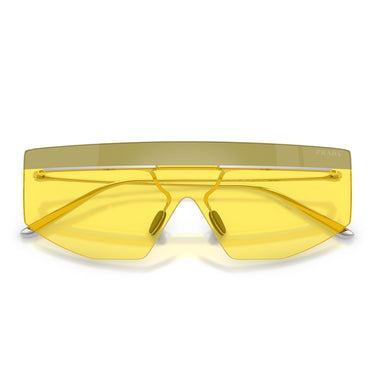 Prada Okulary Przeciwsłoneczne PRB55S 1BC20O Srebrny/Żółty Unisex 5