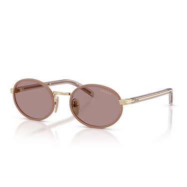 Prada Okulary Przeciwsłoneczne PRB56S 24E20I Złoto/Fioletowy Damskie 2