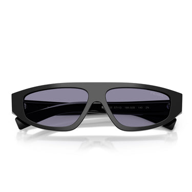 Prada Okulary Przeciwsłoneczne PRC02S 16K50B Nero Violetto Argento Specchio Uomo 5