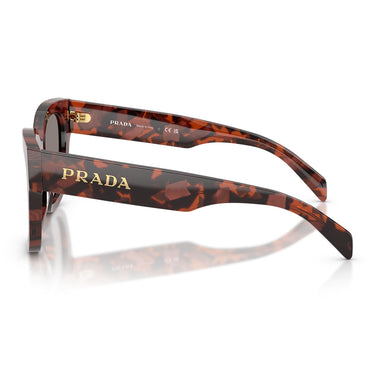 Prada Okulary Przeciwsłoneczne PRC04S 23F80Q Amaranth Żółw Szary Ciemny Damskie 2