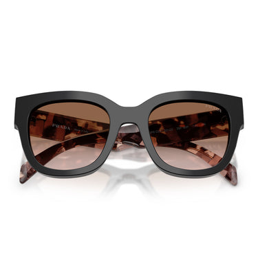 Prada Okulary Przeciwsłoneczne PRC04S 28F90P Czarny Brązowy Gradient Damskie 4