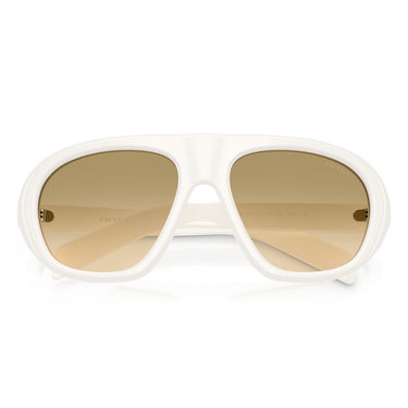 Prada Okulary Przeciwsłoneczne PRC05S 17K20S Biały Talk Żółty Cieniowany Brązowy Damskie 5
