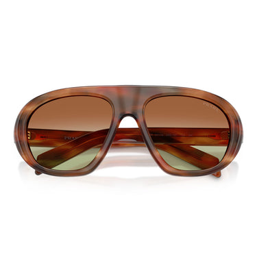 Prada Occhiali da Sole PRC05S 24G70T Quercia Rigato Verde Marrone Donna 5