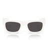 Prada Sunglasses PRC06S 17K08Z White Talc Dark Gray Woman