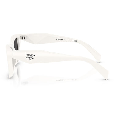 Prada Okulary Przeciwsłoneczne PRC07S 17K08Z Biały Talk Ciemnoszary Damskie 3