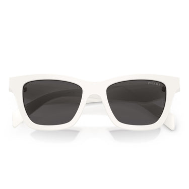 Prada Okulary Przeciwsłoneczne PRC07S 17K08Z Biały Talk Ciemnoszary Damskie 5
