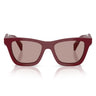 Prada Occhiali da Sole PRC07S 24O20I Barolo/Viola Chiaro Marrone Donna
