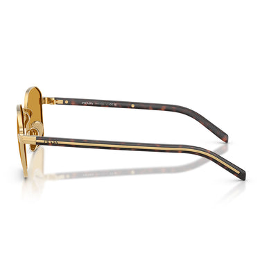 Prada Okulary Przeciwsłoneczne PRC50S 5AK50P Złoto/Ciemny Miód Męskie 2