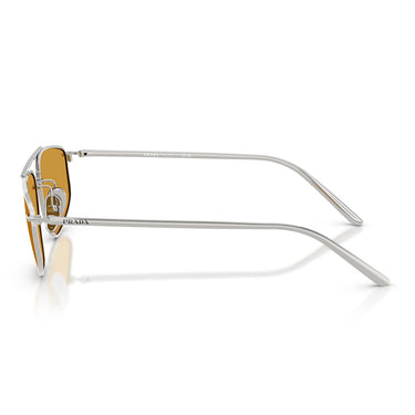 Prada Okulary Przeciwsłoneczne PRC51S 1BC50P Srebrny Ciemny Miód Damskie 3