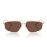 Prada Gafas de Sol PRC51S ZVN80T Oro Pálido Chocolate Negro Mujer