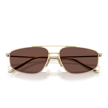Prada Okulary Przeciwsłoneczne PRC51S ZVN80T Złoto Blado Czekoladowy Czarny Damskie 5
