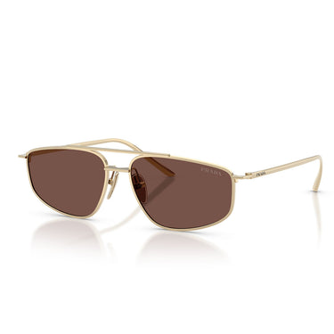 Prada Okulary Przeciwsłoneczne PRC51S ZVN80T Złoto Blado Czekoladowy Czarny Damskie 2
