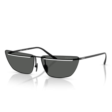 Prada Okulary Przeciwsłoneczne PRC52S YC460T Czarny Biały Ciemnoszary Damskie 1