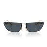 Prada Sonnenbrille PRC52S ZVN70B Blassgold Dunkelgrau Damen