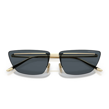 Prada Okulary Przeciwsłoneczne PRC52S ZVN70B Złoto Blado Ciemny Szary Damskie 5