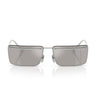 Prada Lunettes de Soleil PRC53S 1BC60N ArgentGris Clair Miroité Homme