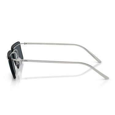 Prada Okulary Przeciwsłoneczne PRC53S 1BC70B Srebrny/Ciemnoszary Męskie 2