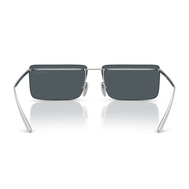 Prada Okulary Przeciwsłoneczne PRC53S 1BC70B Srebrny/Ciemnoszary Męskie 3
