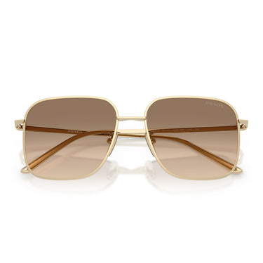 Prada Okulary Przeciwsłoneczne PRC54SD ZVN50T Złoto Blado Brązowy Gradient Damskie  5