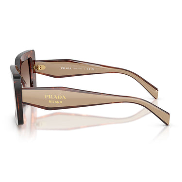 Prada Occhiali da Sole PRD01S 00K10S Caramello Tartarugato Marrone Sfumato Donna 3
