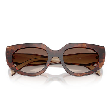 Prada Occhiali da Sole PRD02S 00K10S Caramello Tartarugato Marrone Sfumato Donna 5