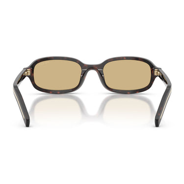 Prada Occhiali da Sole PRD06S 17N70R Root Tartarugato/Marrone Chiaro Donna 4