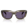Prada Occhiali da Sole PRD07S 26O70W Ebano Striato/Viola Donna