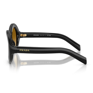 Prada Occhiali da Sole PRD08SU 16K10X Nero/Giallo Sfumato Marrone Chiaro Donna 2