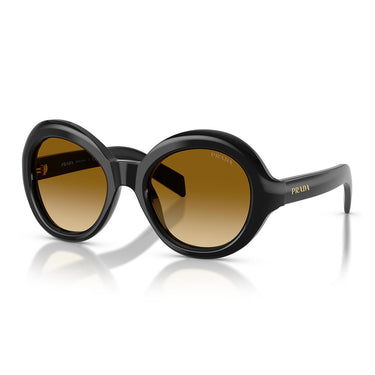 Prada Occhiali da Sole PRD08SU 16K10X Nero/Giallo Sfumato Marrone Chiaro Donna 1