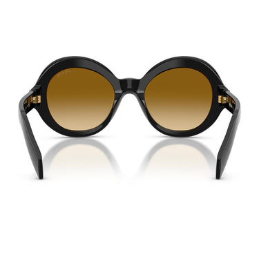 Prada Occhiali da Sole PRD08SU 16K10X Nero/Giallo Sfumato Marrone Chiaro Donna 3