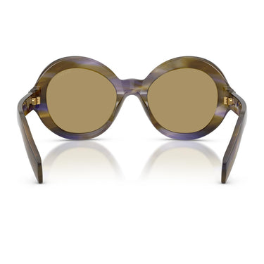 Prada Occhiali da Sole PRD08SU 23G70G Marrone/Verde Oliva Donna 3