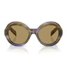 Prada Occhiali da Sole PRD08SU 23G70G Marrone/Verde Oliva Donna 4