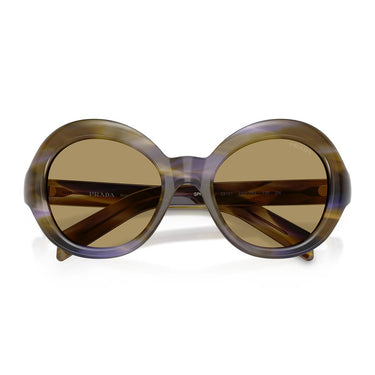 Prada Occhiali da Sole PRD08SU 23G70G Marrone/Verde Oliva Donna