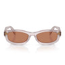 Prada Occhiali da Sole PRD24S 12W10I Malva Trasparente/Marrone Donna