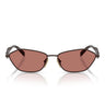 Prada Occhiali da Sole PRD50S 22J80W Cigar Satinato/Bordeaux Donna