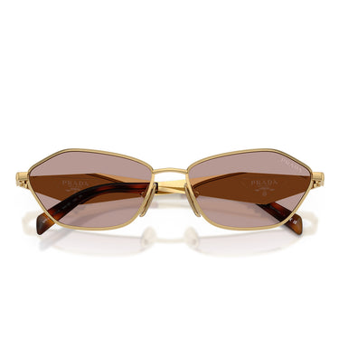 Prada Occhiali da Sole PRD50S 5AK20I Oro Pallido/Viola Chiaro Marrone Donna 4