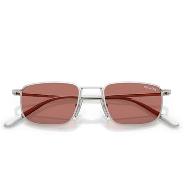 Prada Occhiali da Sole PRD52S 1BC80W Argento Bordeaux Uomo 5