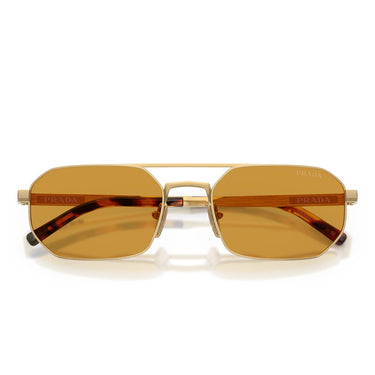 Prada Occhiali da Sole PRD53S 24J50P Oro Satinato/Miele Scuro Uomo 4