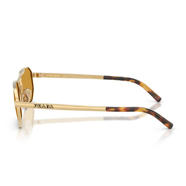 Prada Occhiali da Sole PRD53S 24J50P Oro Satinato/Miele Scuro Uomo 2