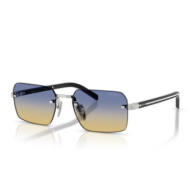 Prada Occhiali da Sole PRD55S 1BC50E Argento/Blu Giallo Uomo 1