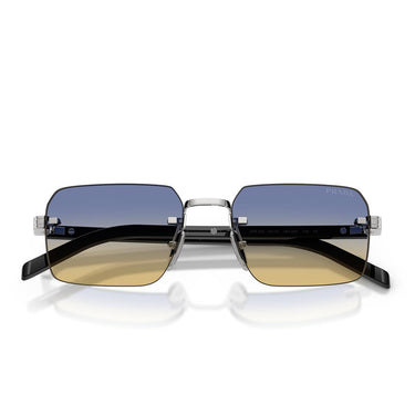 Prada Occhiali da Sole PRD55S 1BC50E Argento/Blu Giallo Uomo 4