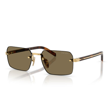 Prada Occhiali da Sole PRD55S 5AK90F Oro/Marrone Chiaro Uomo 1