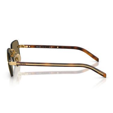 Prada Occhiali da Sole PRD55S 5AK90F Oro/Marrone Chiaro Uomo 2
