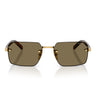 Prada Occhiali da Sole PRD55S 5AK90F Oro/Marrone Chiaro Uomo